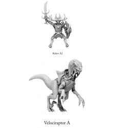 3D Printed Print Your Monsters Dark Elves Rider Set A 28mm - 32mm D&D Wargaming (Online Only)