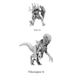 3D Printed Print Your Monsters Dark Elves Rider Set A 28mm - 32mm D&D Wargaming (Online Only)