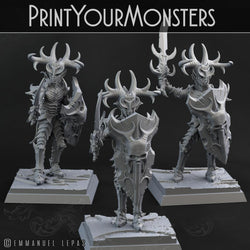 3D Printed Print Your Monsters Dark Elves Sword Soldiers Set 28mm - 32mm D&D Wargaming (Online Only)