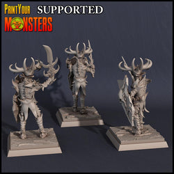 3D Printed Print Your Monsters Dark Elves Sword Soldiers Set 28mm - 32mm D&D Wargaming (Online Only)