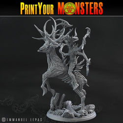 3D Printed Print Your Monsters Dark Tree Man Champion The Shadowcreep Wood Set 28mm - 32mm D&D Wargaming (Online Only)