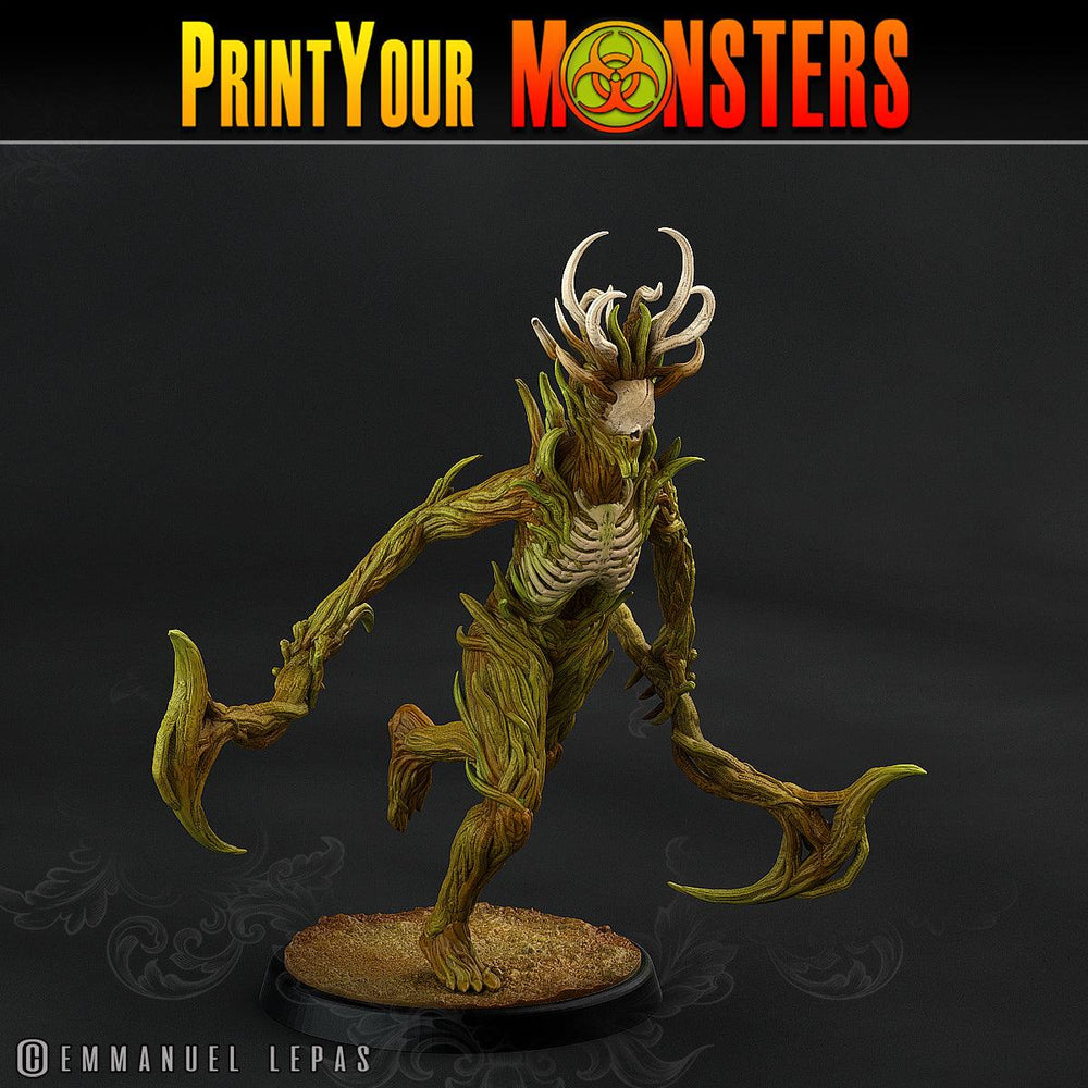3D Printed Print Your Monsters Dark Tree Men The Shadowcreep Wood Set 28mm - 32mm D&D Wargaming (Online Only)
