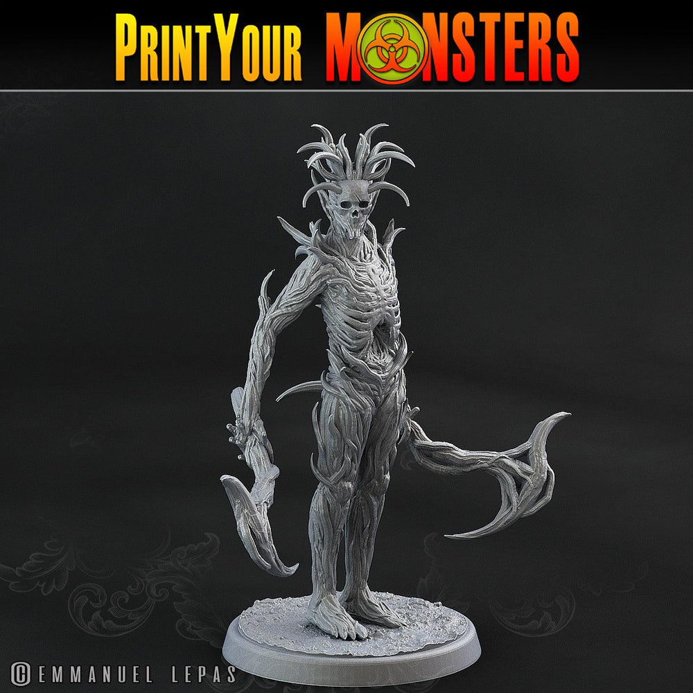 3D Printed Print Your Monsters Dark Tree Men The Shadowcreep Wood Set 28mm - 32mm D&D Wargaming (Online Only)