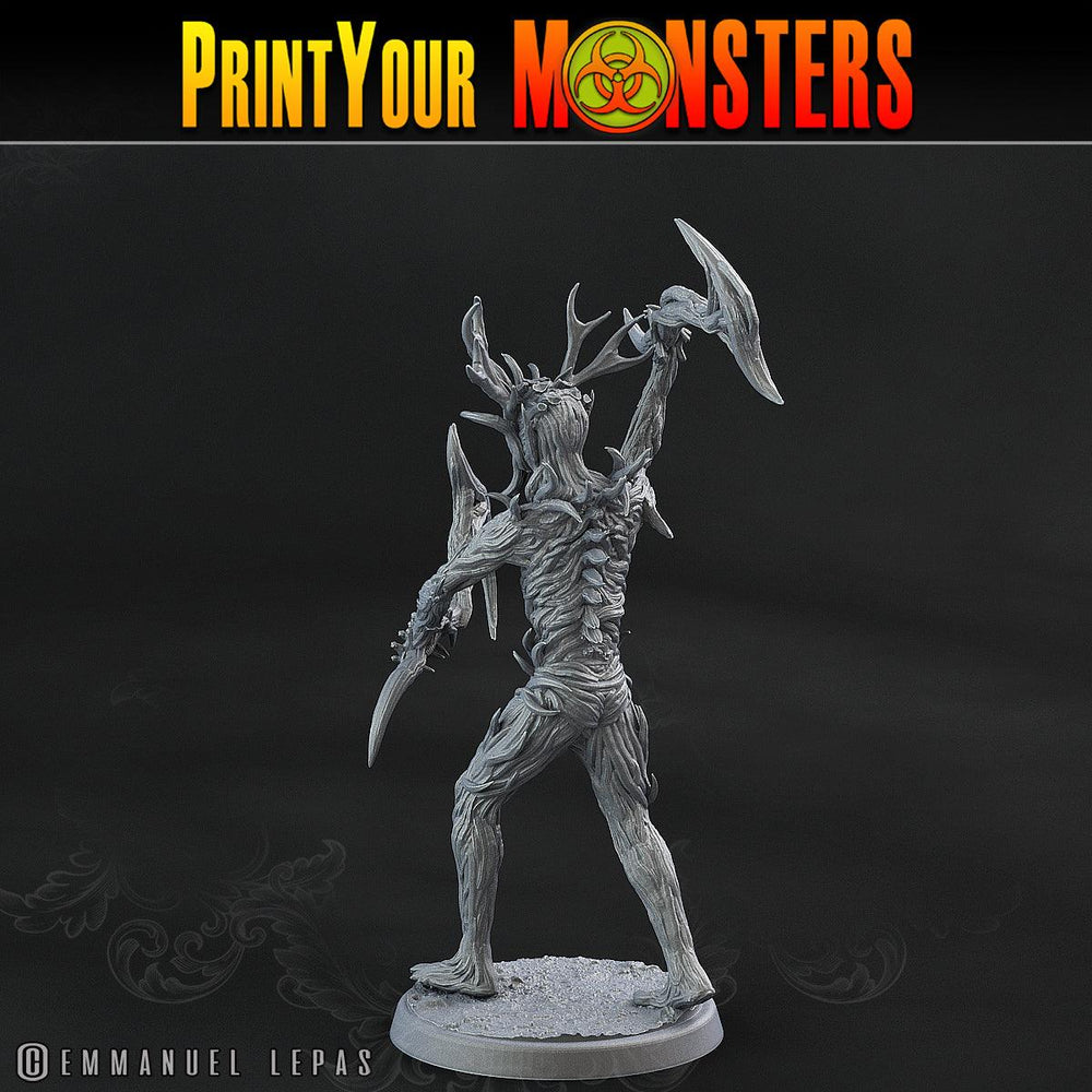 3D Printed Print Your Monsters Dark Tree Men The Shadowcreep Wood Set 28mm - 32mm D&D Wargaming (Online Only)