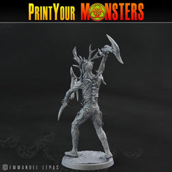 3D Printed Print Your Monsters Dark Tree Men The Shadowcreep Wood Set 28mm - 32mm D&D Wargaming (Online Only)
