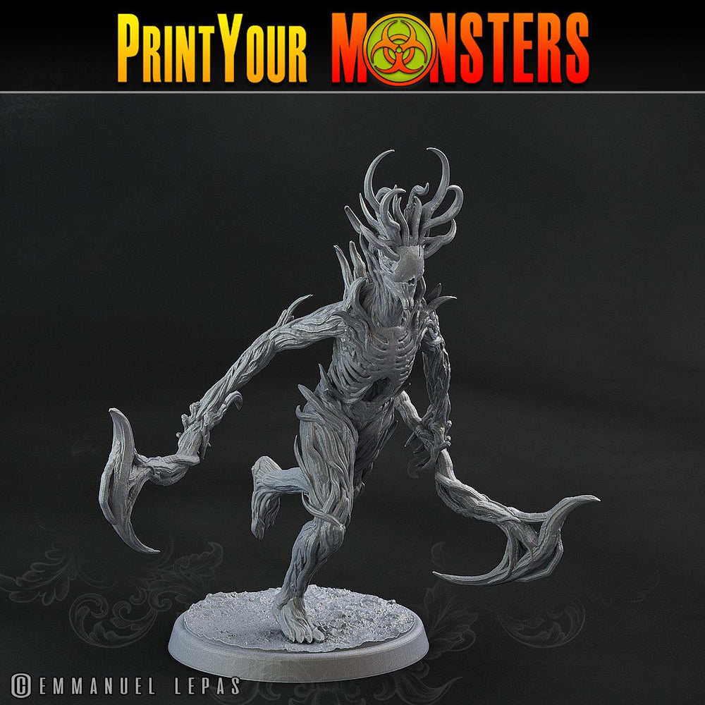 3D Printed Print Your Monsters Dark Tree Men The Shadowcreep Wood Set 28mm - 32mm D&D Wargaming (Online Only)