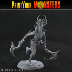 3D Printed Print Your Monsters Dark Tree Men The Shadowcreep Wood Set 28mm - 32mm D&D Wargaming (Online Only)