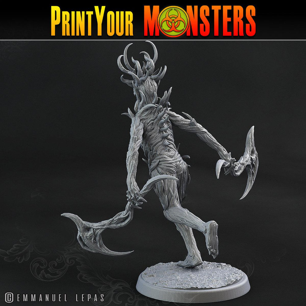 3D Printed Print Your Monsters Dark Tree Men The Shadowcreep Wood Set 28mm - 32mm D&D Wargaming (Online Only)