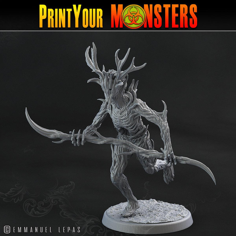 3D Printed Print Your Monsters Dark Tree Men The Shadowcreep Wood Set 28mm - 32mm D&D Wargaming (Online Only)