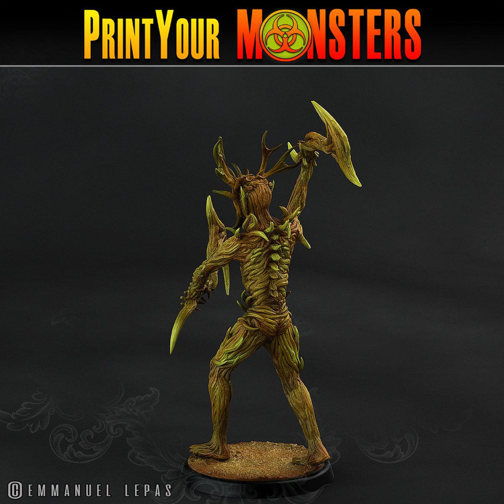 3D Printed Print Your Monsters Dark Tree Men The Shadowcreep Wood Set 28mm - 32mm D&D Wargaming (Online Only)