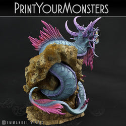 3D Printed Print Your Monsters Death Jester Eel Lurkers of the Deep 28mm - 32mm D&D Wargaming (Online Only)