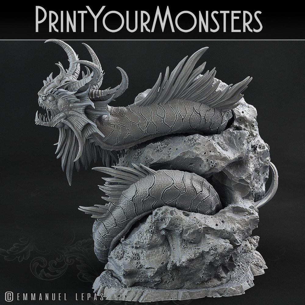 3D Printed Print Your Monsters Death Jester Eel Lurkers of the Deep 28mm - 32mm D&D Wargaming (Online Only)