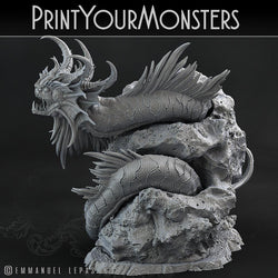 3D Printed Print Your Monsters Death Jester Eel Lurkers of the Deep 28mm - 32mm D&D Wargaming (Online Only)