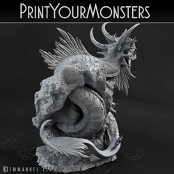 3D Printed Print Your Monsters Death Jester Eel Lurkers of the Deep 28mm - 32mm D&D Wargaming (Online Only)