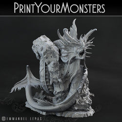 3D Printed Print Your Monsters Death Jester Eel Lurkers of the Deep 28mm - 32mm D&D Wargaming (Online Only)