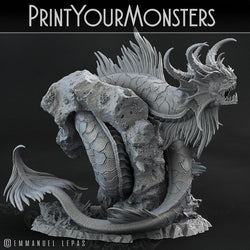 3D Printed Print Your Monsters Death Jester Eel Lurkers of the Deep 28mm - 32mm D&D Wargaming (Online Only)