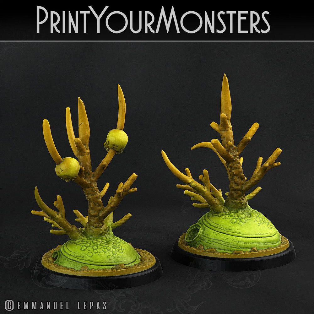 3D Printed Print Your Monsters Deathorn Bush Carniflora Jungle Predators 28mm - 32mm D&D Wargaming (Online Only)