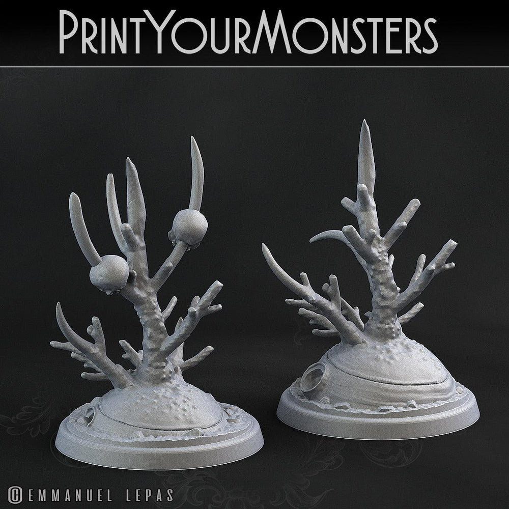 3D Printed Print Your Monsters Deathorn Bush Carniflora Jungle Predators 28mm - 32mm D&D Wargaming (Online Only)