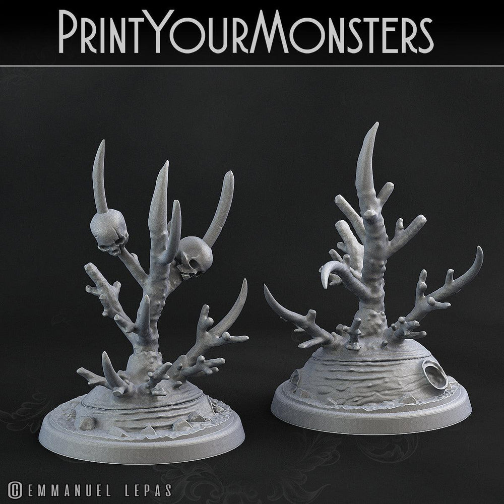 3D Printed Print Your Monsters Deathorn Bush Carniflora Jungle Predators 28mm - 32mm D&D Wargaming (Online Only)