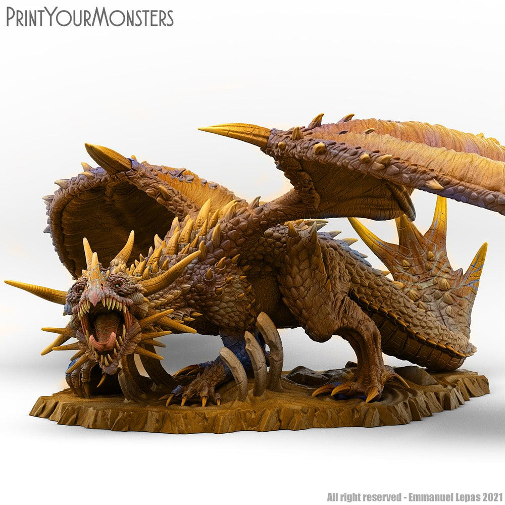 3D Printed Print Your Monsters Desert Dragon Desert Orcs Set 28mm - 32mm D&D Wargaming (Online Only)