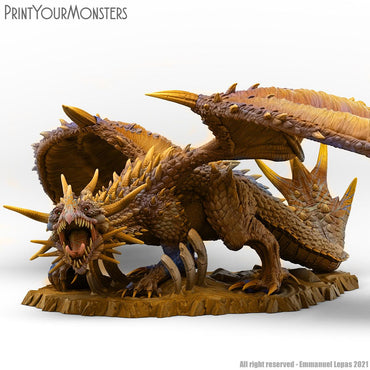 3D Printed Print Your Monsters Desert Dragon Desert Orcs Set 28mm - 32mm D&D Wargaming (Online Only)