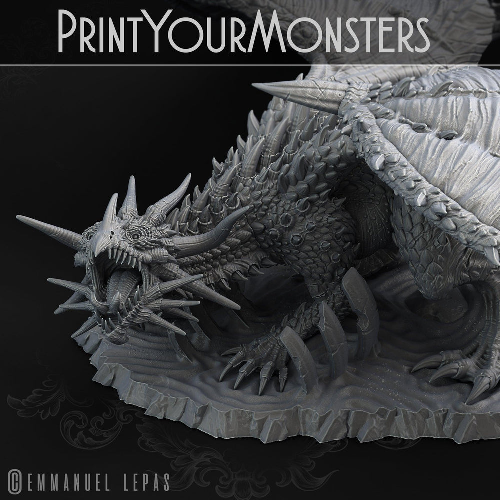 3D Printed Print Your Monsters Desert Dragon Desert Orcs Set 28mm - 32mm D&D Wargaming (Online Only)