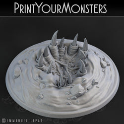 3D Printed Print Your Monsters Desert Monster Rocks Desert Orcs Set 28mm - 32mm D&D Wargaming (Online Only)