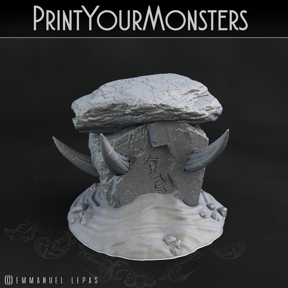 3D Printed Print Your Monsters Desert Monster Rocks Desert Orcs Set 28mm - 32mm D&D Wargaming (Online Only)