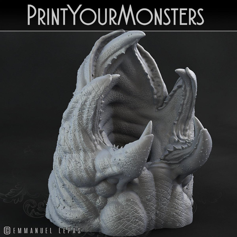 3D Printed Print Your Monsters Dune Maw Worms Subterranean Terrors 28mm - 32mm D&D Wargaming (Online Only)