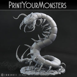 3D Printed Print Your Monsters Giant Centipede Total Insects 28mm - 32mm D&D Wargaming (Online Only)
