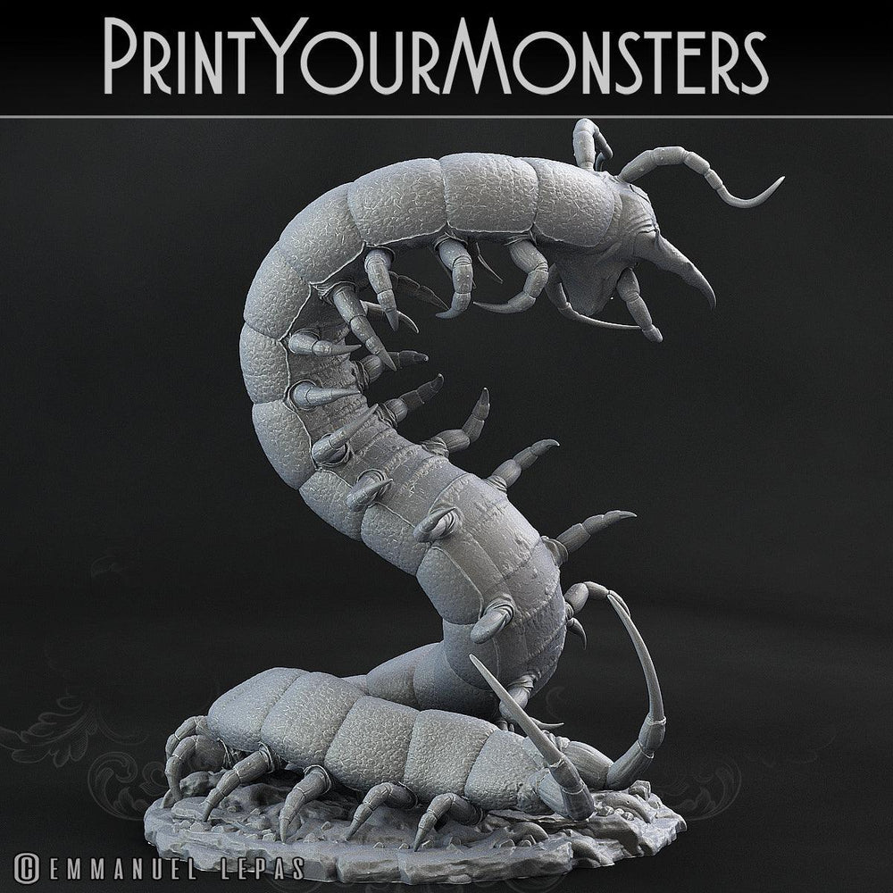 3D Printed Print Your Monsters Giant Centipede Total Insects 28mm - 32mm D&D Wargaming (Online Only)