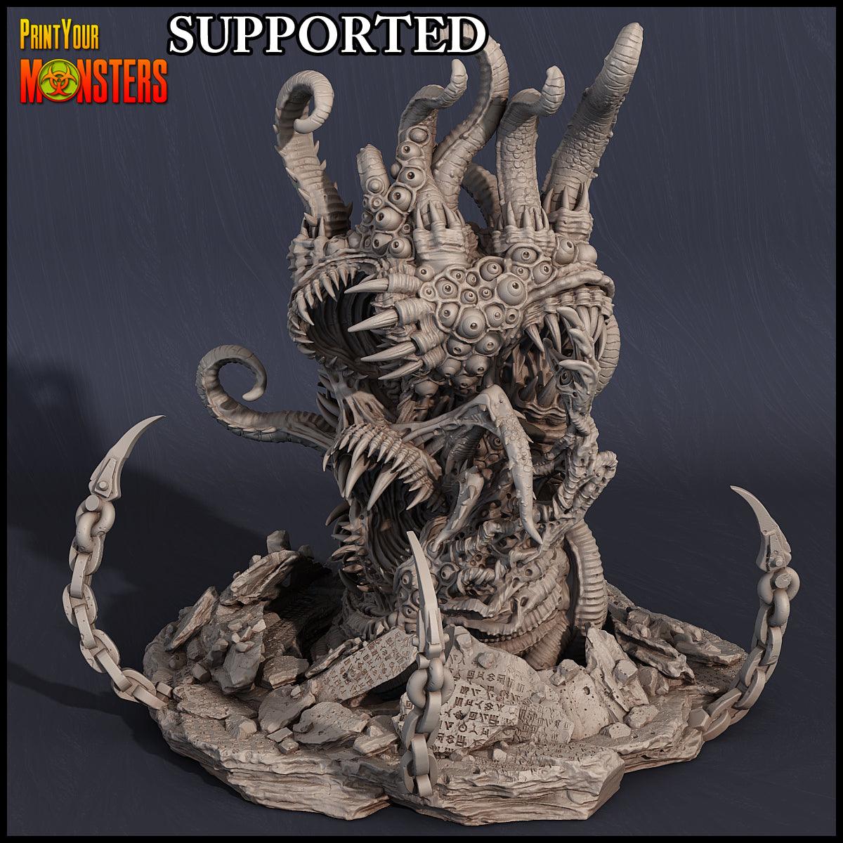 3D Printed Print Your Monsters Giant Chaos Beast Chaos Creature Pack  28mm - 32mm D&D Wargaming (Online Only)