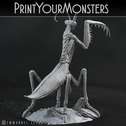 3D Printed Print Your Monsters Giant Mantis Total Insects 28mm - 32mm D&D Wargaming (Online Only)