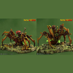3D Printed Print Your Monsters Giant Mechanic Spiders and Riders The Toxic Rats Domination Set 28mm - 32mm D&D Wargaming (Online Only)