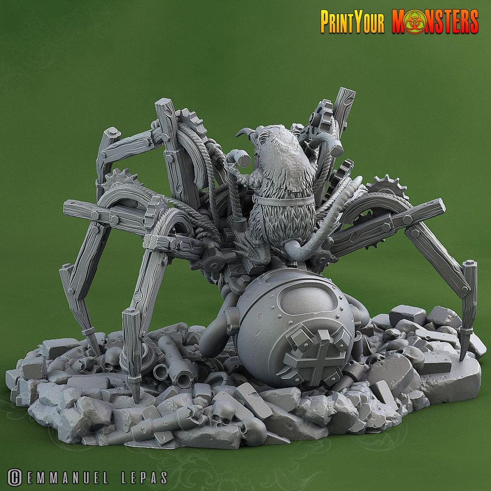 3D Printed Print Your Monsters Giant Mechanic Spiders and Riders The Toxic Rats Domination Set 28mm - 32mm D&D Wargaming (Online Only)