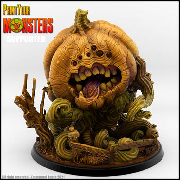 3D Printed Print Your Monsters Giant Pumpkin Pumpkins Attack Pack 28mm - 32mm D&D Wargaming (Online Only)