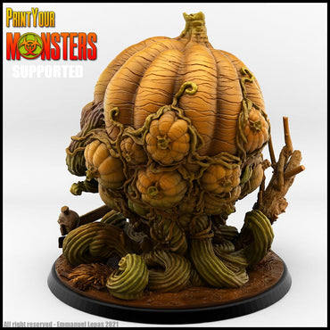 3D Printed Print Your Monsters Giant Pumpkin Pumpkins Attack Pack 28mm - 32mm D&D Wargaming (Online Only)