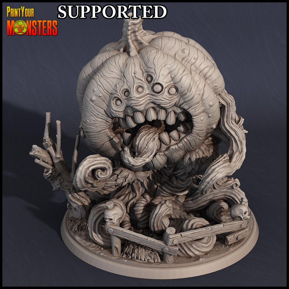 3D Printed Print Your Monsters Giant Pumpkin Pumpkins Attack Pack 28mm - 32mm D&D Wargaming (Online Only)