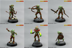 3D Printed Print Your Monsters Goblins Depths Of Choas Confronting The Abyss 28mm - 32mm D&D Wargaming (Online Only)