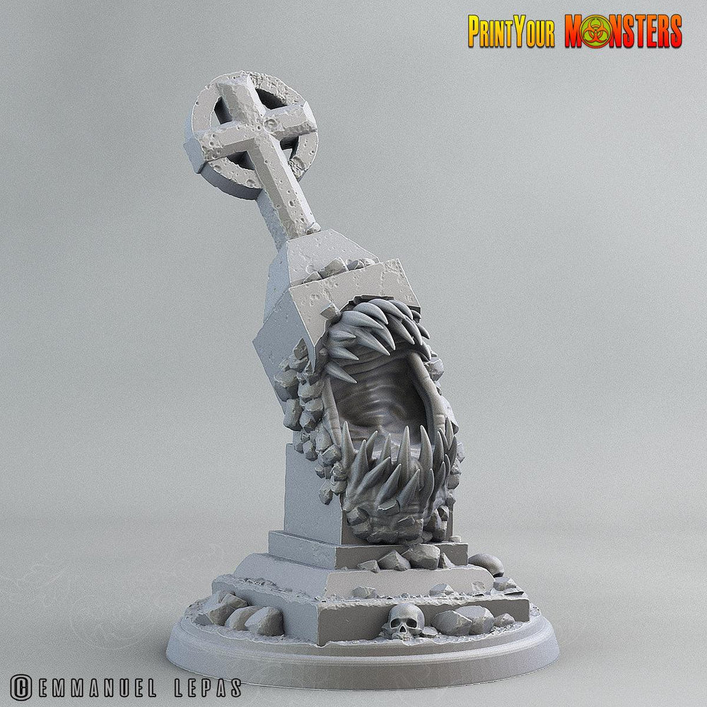 3D Printed Print Your Monsters Graveyard Mimic The Living Graveyard 28mm - 32mm D&D Wargaming (Online Only)