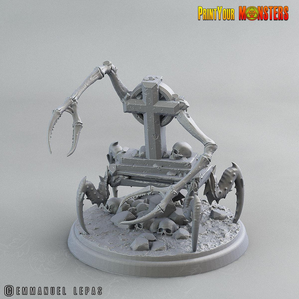 3D Printed Print Your Monsters Graveyard Spiders The Living Graveyard 28mm - 32mm D&D Wargaming (Online Only)