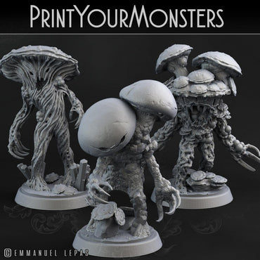3D Printed Print Your Monsters Grotto Fungi Warriors Nightmare Grotto Fungi 28mm - 32mm D&D Wargaming (Online Only)