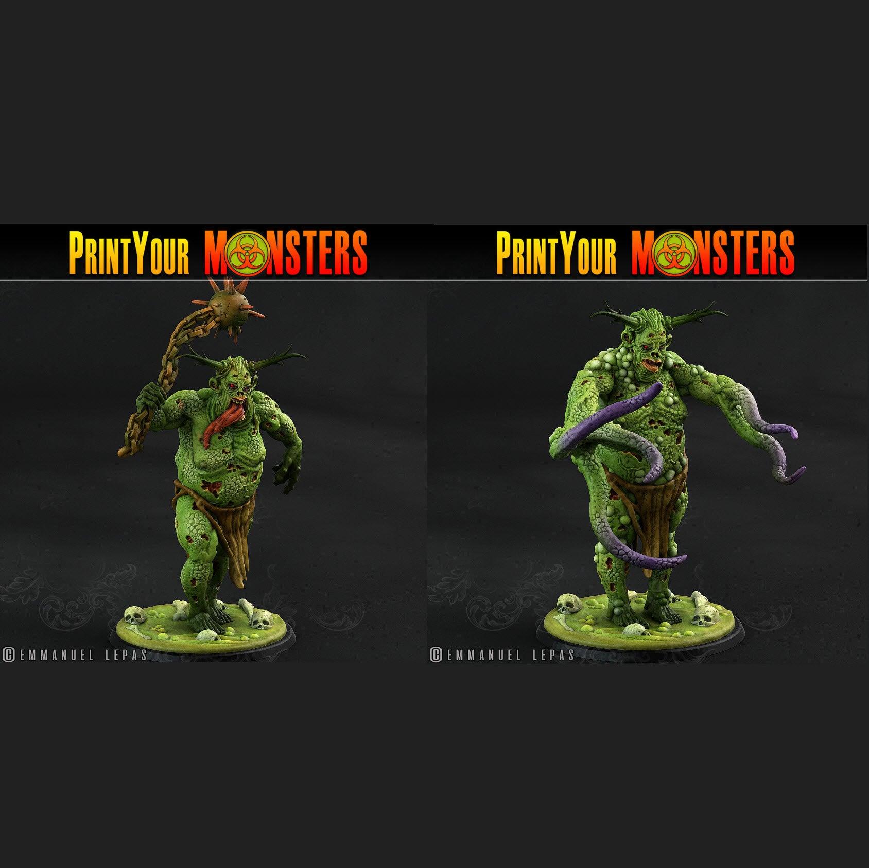 3D Printed Print Your Monsters Guardian Plague Army Of Spooky Swamp Set 28mm - 32mm D&D Wargaming (Online Only)