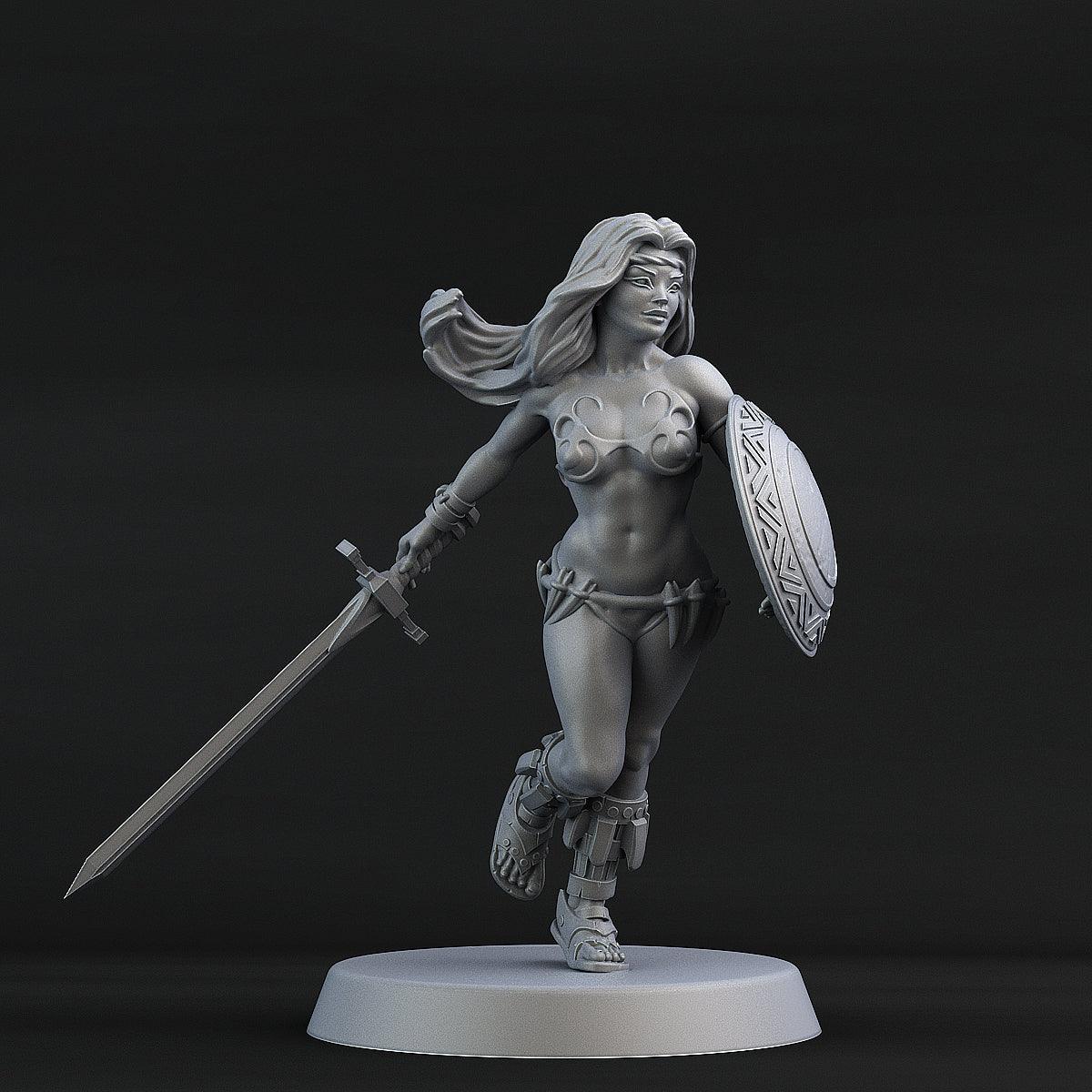 3D Printed Print Your Monsters Heroine 28mm - 32mm D&D Wargaming (Online Only)