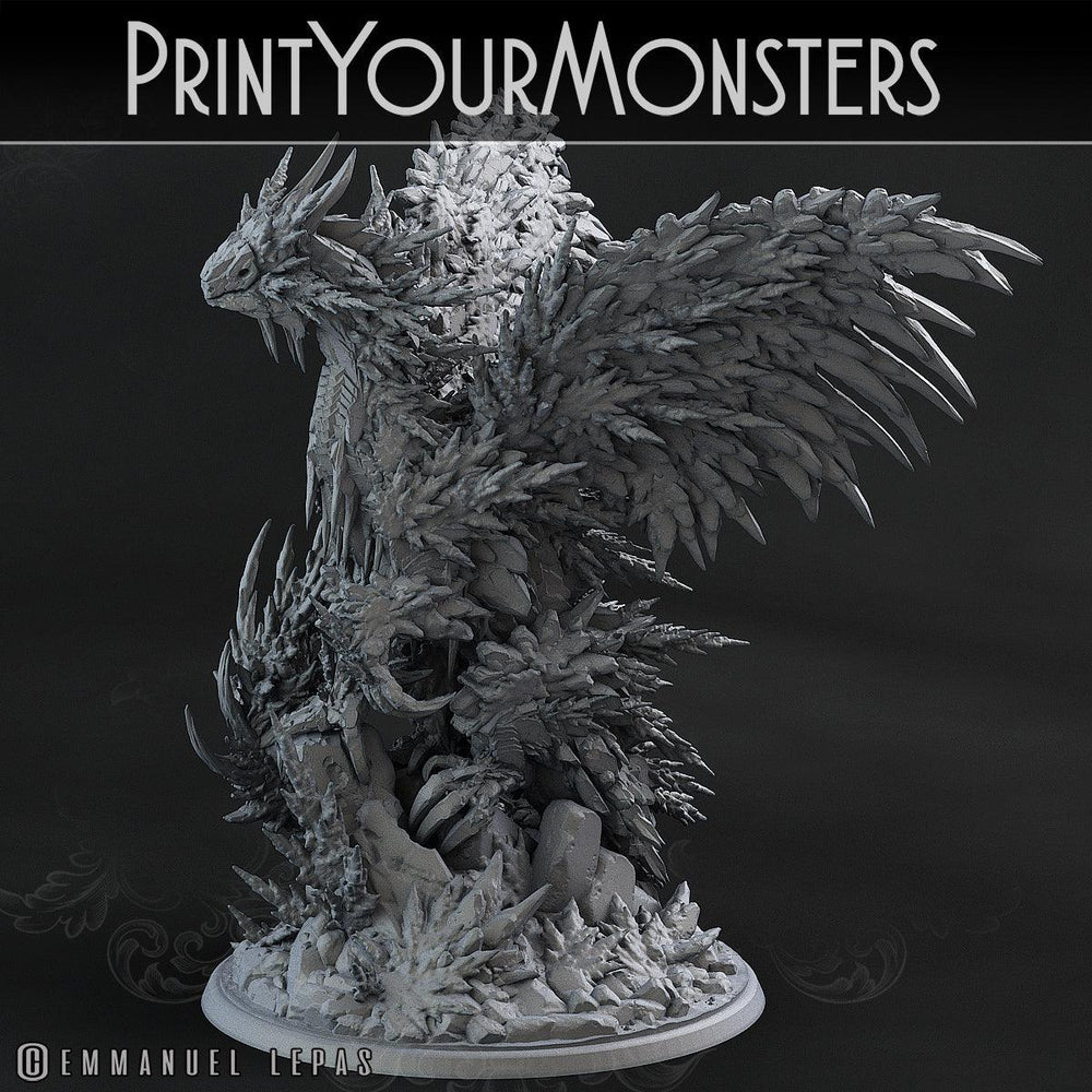 3D Printed Print Your Monsters Hoarfrost Dragon The Wrath of Gloomrime Monsters Part I Set 28mm - 32mm D&D Wargaming (Online Only)