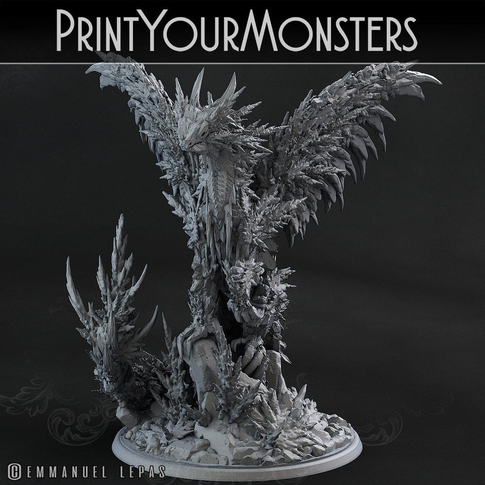 3D Printed Print Your Monsters Hoarfrost Dragon The Wrath of Gloomrime Monsters Part I Set 28mm - 32mm D&D Wargaming (Online Only)