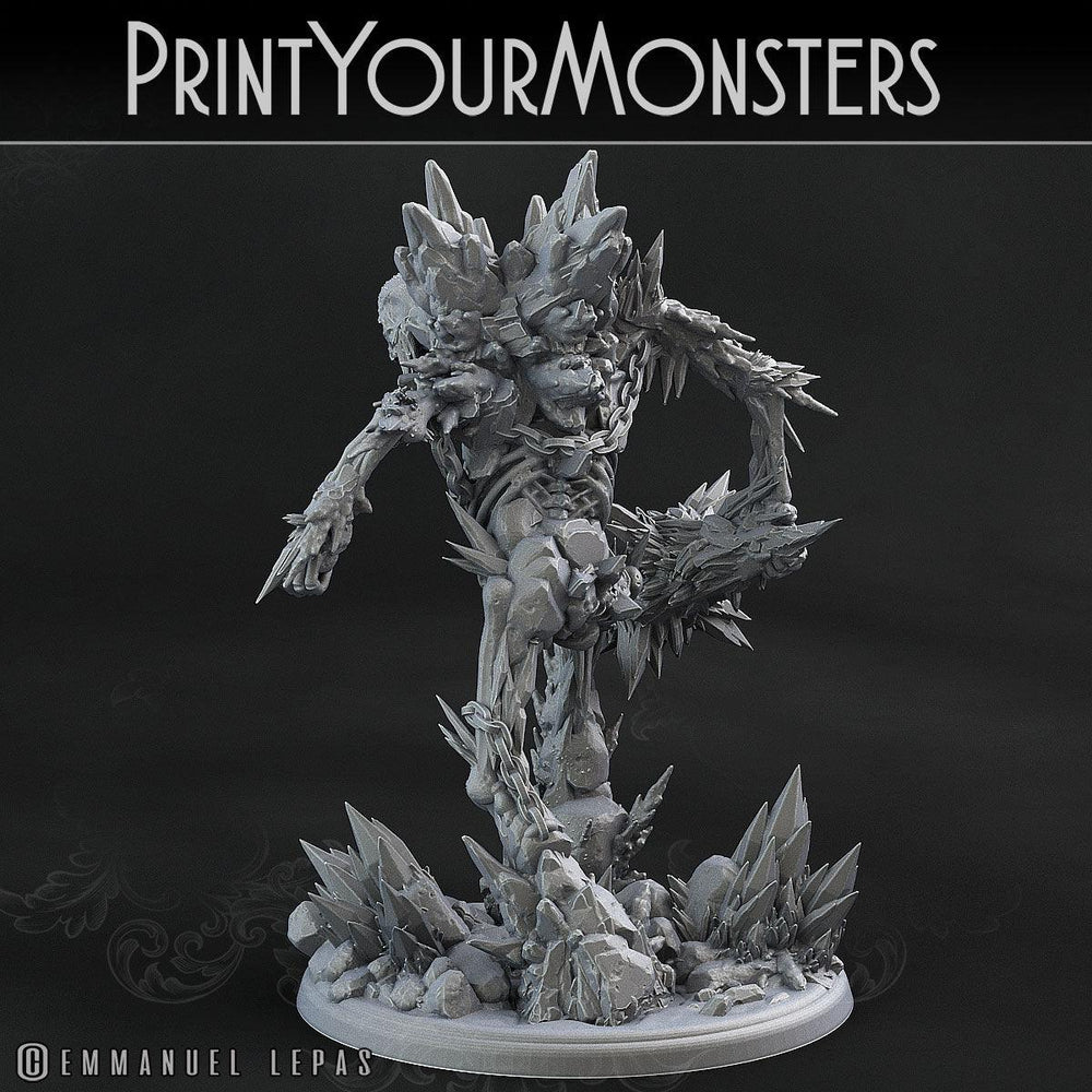 3D Printed Print Your Monsters Hoarfrost Ettin Skeletons The Wrath of Gloomrime Monsters Part II Set 28mm - 32mm D&D Wargaming (Online Only)