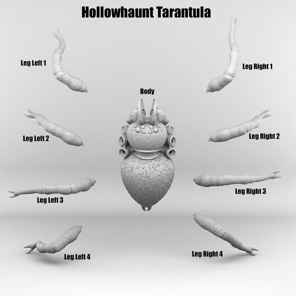3D Printed Print Your Monsters Hollowhaunt Tarantula Spider 28mm - 32mm D&D Wargaming (Online Only)