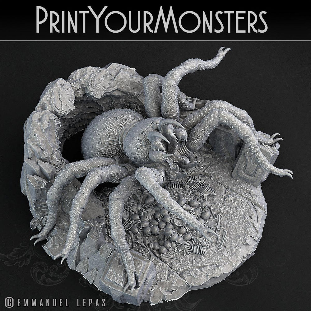 3D Printed Print Your Monsters Hollowhaunt Tarantula Spider 28mm - 32mm D&D Wargaming (Online Only)