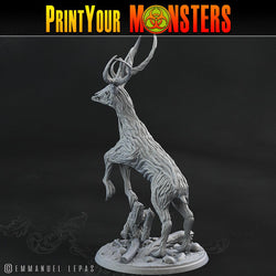 3D Printed Print Your Monsters Horrific Deer The Shadowcreep Wood Set 28mm - 32mm D&D Wargaming (Online Only)